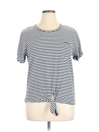 Pre-owned J.crew Factory Store Short Sleeve T-shirt In Blue