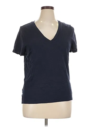Pre-owned J.crew Factory Store Short Sleeve T-shirt In Blue