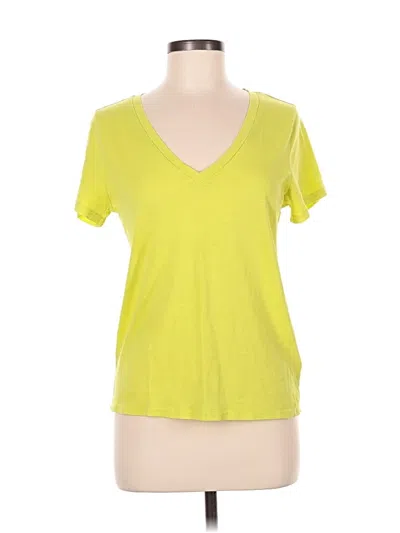 Pre-owned J.crew Factory Store Short Sleeve T-shirt In Yellow