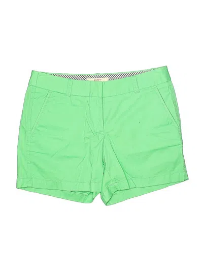 Pre-owned J.crew Factory Store Shorts In Green
