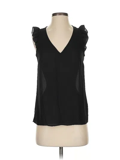 Pre-owned J.crew Factory Store Sleeveless Blouse In Black