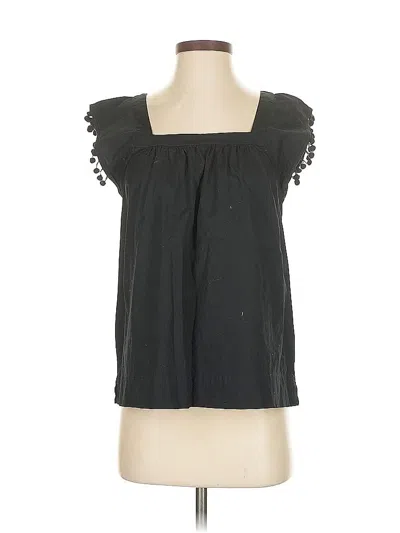 Pre-owned J.crew Factory Store Sleeveless Blouse In Black