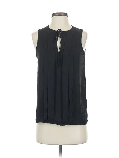 Pre-owned J.crew Factory Store Sleeveless Blouse In Black