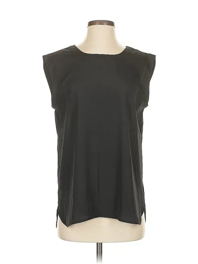 Pre-owned J.crew Factory Store Sleeveless Blouse In Black