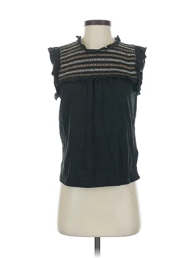 Pre-owned J.crew Factory Store Sleeveless Blouse In Black