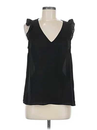 Pre-owned J.crew Factory Store Sleeveless Blouse In Black