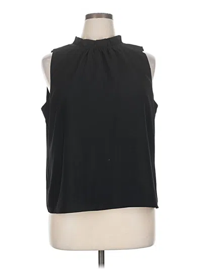 Pre-owned J.crew Factory Store Sleeveless Blouse In Black