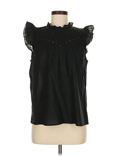 Pre-owned J.crew Factory Store Sleeveless Blouse In Black