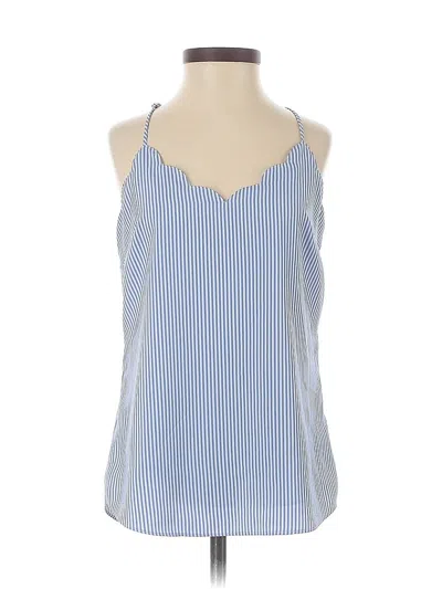 Pre-owned J.crew Factory Store Sleeveless Blouse In Blue