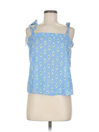 Pre-owned J.crew Factory Store Sleeveless Blouse In Blue