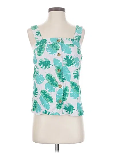 Pre-owned J.crew Factory Store Sleeveless Blouse In Blue