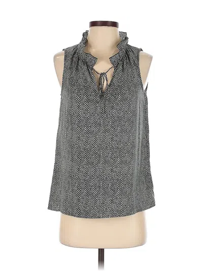 Pre-owned J.crew Factory Store Sleeveless Blouse In Gray