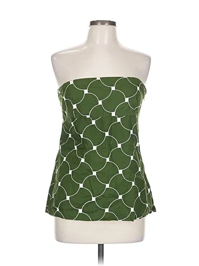 Pre-owned J.crew Factory Store Sleeveless Blouse In Green