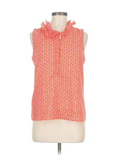 Pre-owned J.crew Factory Store Sleeveless Blouse In Orange