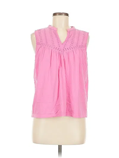 Pre-owned J.crew Factory Store Sleeveless Blouse In Pink