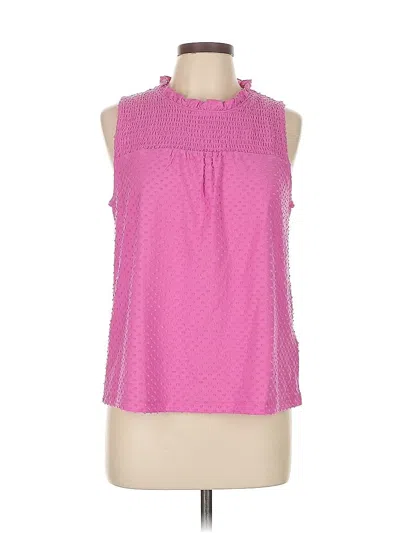 Pre-owned J.crew Factory Store Sleeveless Blouse In Pink