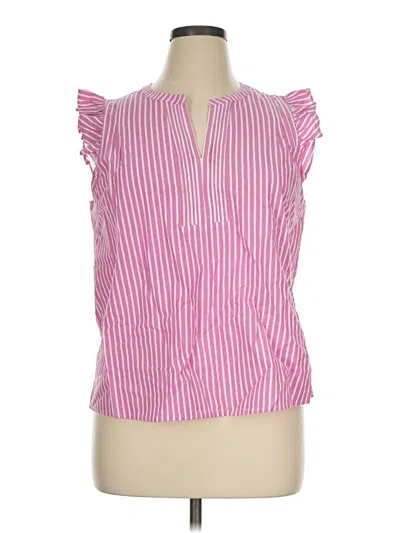 J.crew Factory Store Sleeveless Blouse In Pink