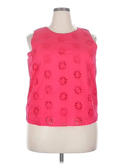 J.crew Factory Store Sleeveless Blouse In Pink