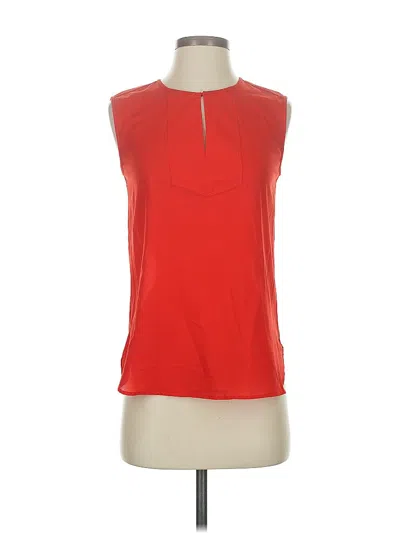 Pre-owned J.crew Factory Store Sleeveless Blouse In Red