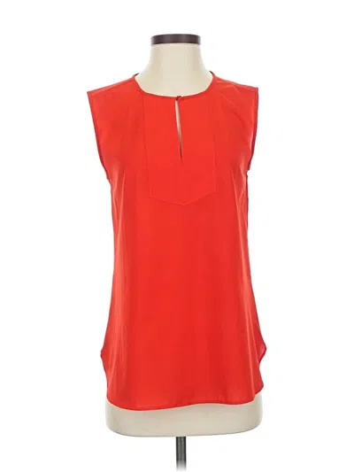Pre-owned J.crew Factory Store Sleeveless Blouse In Red
