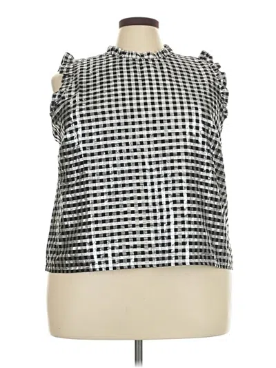 J.crew Factory Store Sleeveless Blouse In Silver