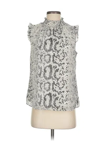 Pre-owned J.crew Factory Store Sleeveless Blouse In White