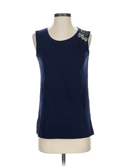 Pre-owned J.crew Factory Store Sleeveless T-shirt In Blue