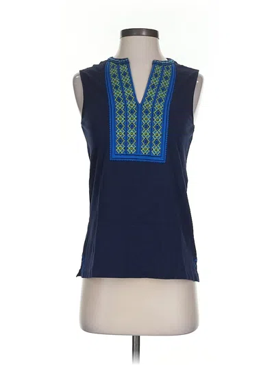 Pre-owned J.crew Factory Store Sleeveless T-shirt In Blue