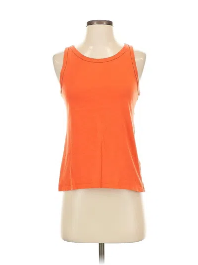 Pre-owned J.crew Factory Store Sleeveless T-shirt In Orange