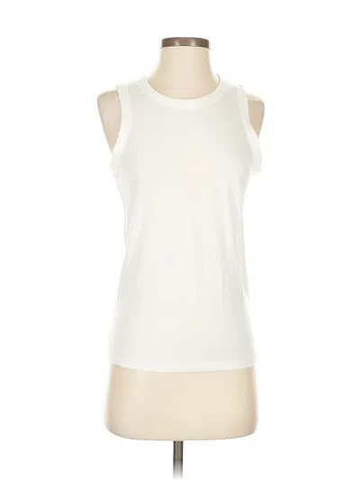 Pre-owned J.crew Factory Store Sleeveless T-shirt In White