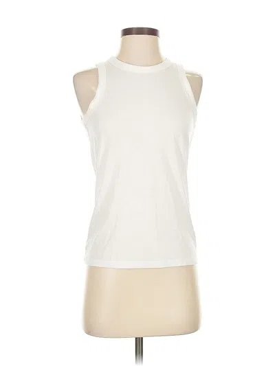 Pre-owned J.crew Factory Store Sleeveless T-shirt In White