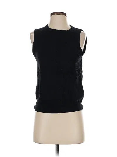 Pre-owned J.crew Factory Store Sleeveless Top Black Boatneck Tops
