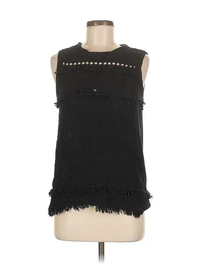 Pre-owned J.crew Factory Store Sleeveless Top Black Halter Neckline Tops