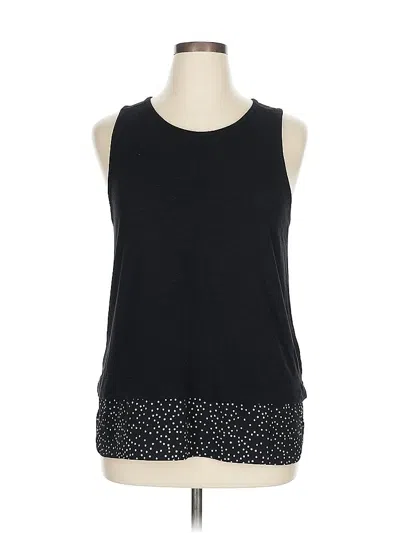 Pre-owned J.crew Factory Store Sleeveless Top Black Halter Neckline Tops
