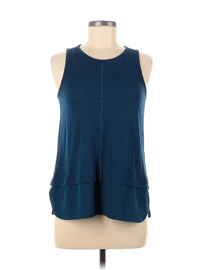 Pre-owned J.crew Factory Store Sleeveless Top Blue Halter Neckline Tops