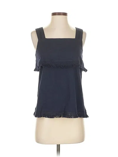 Pre-owned J.crew Factory Store Sleeveless Top Blue Halter Neckline Tops