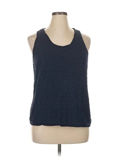 Pre-owned J.crew Factory Store Sleeveless Top Blue Halter Neckline Tops