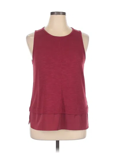 Pre-owned J.crew Factory Store Sleeveless Top Burgundy Halter Neckline Tops