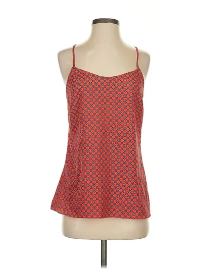 Pre-owned J.crew Factory Store Sleeveless Top Red Square Neckline Tops