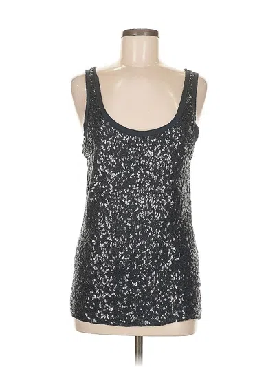 Pre-owned J.crew Factory Store Sleeveless Top Silver Scoop Neck Tops