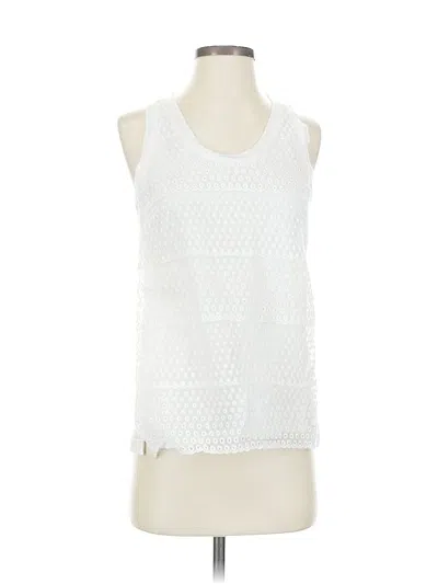 Pre-owned J.crew Factory Store Sleeveless Top White Halter Neckline Tops