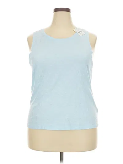 J.crew Factory Store Sleeveless T-shirt In Blue