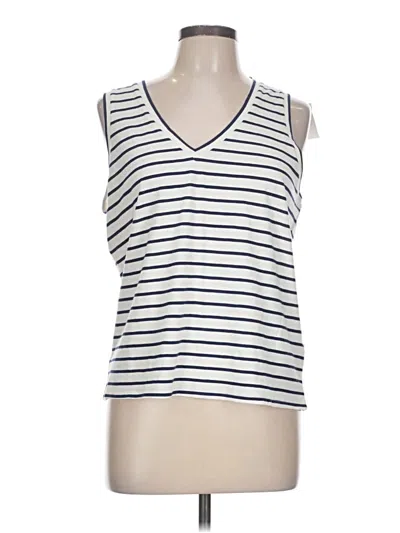 Pre-owned J.crew Factory Store Sleeveless T-shirt In Ivory