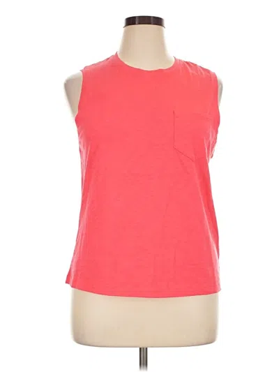 J.crew Factory Store Sleeveless T-shirt In Red