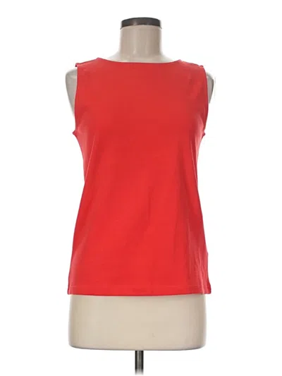 J.crew Factory Store Sleeveless T-shirt In Red