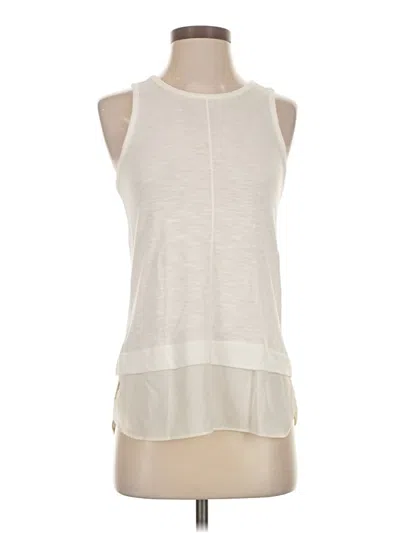 Pre-owned J.crew Factory Store Sleeveless T-shirt In White