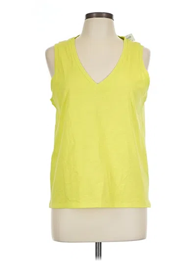 J.crew Factory Store Sleeveless T-shirt In Yellow