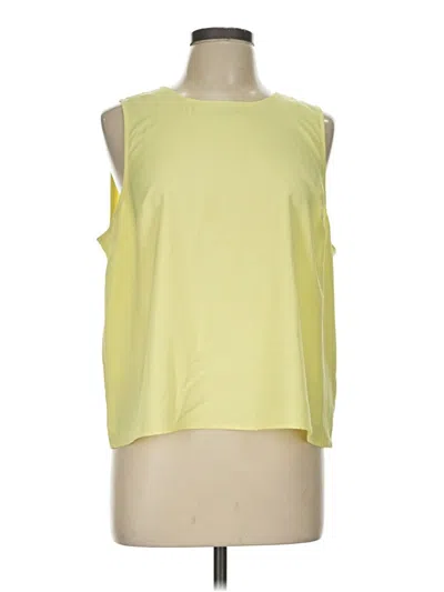 Pre-owned J.crew Factory Store Sleeveless T-shirt In Yellow