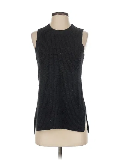 Pre-owned J.crew Factory Store Sweater Vest In Black