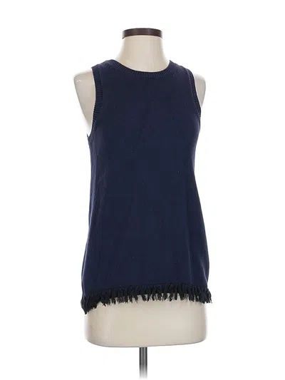 Pre-owned J.crew Factory Store Sweater Vest In Blue